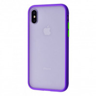 Чохол Shadow Matte для iPhone X/Xs Purple/Lime Чохол Shadow Matte для iPhone X/Xs Purple/Lime